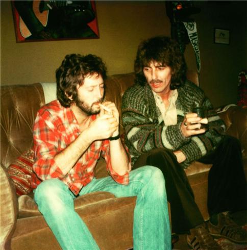 Eric Clapton y George Harrison