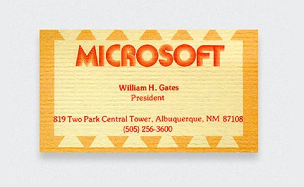 Tarjeta de Bill Gates