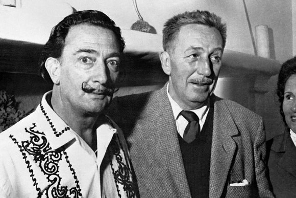 Salvador Dalí era muy amigo de Walt Disney