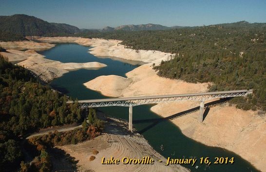 El Lago Oroville en 2014