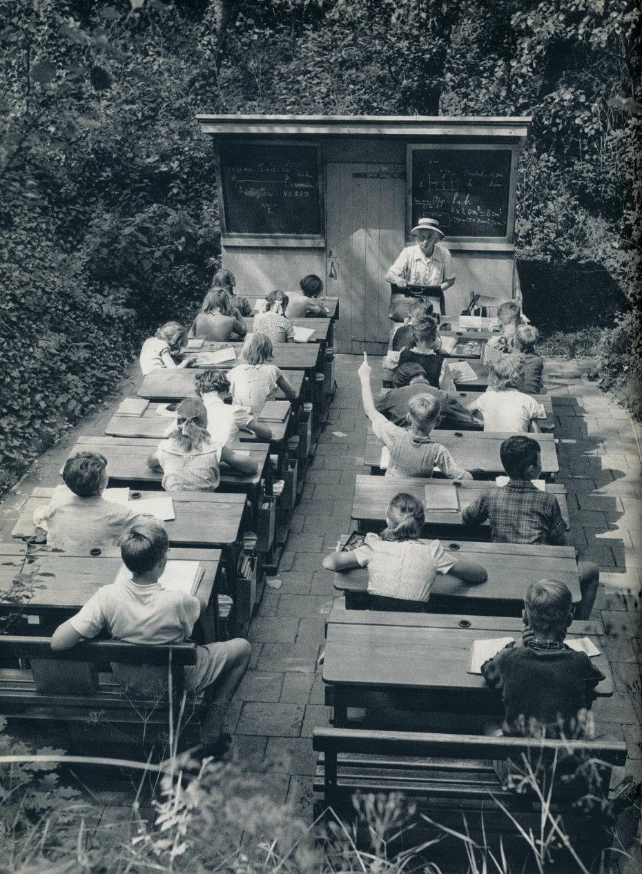 Escuelas al aire libre en los países bajos - 1957