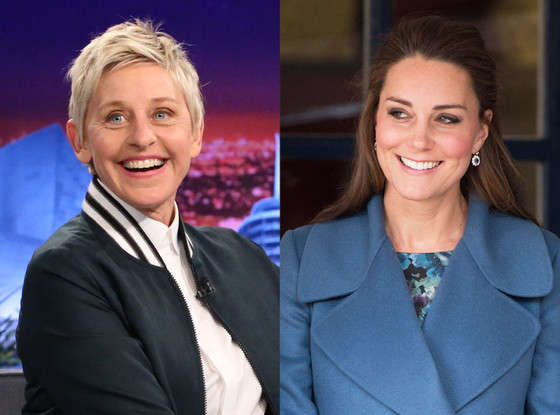 ¡Ellen DeGeneres es familiar de Kate Middleton!