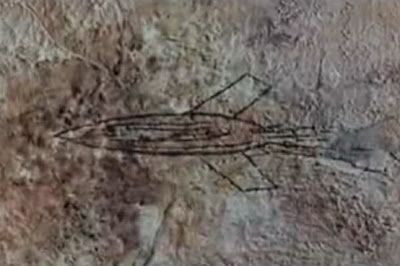 Pintura Rupestre de 5000 años AC y aparece un ¿Cohete?