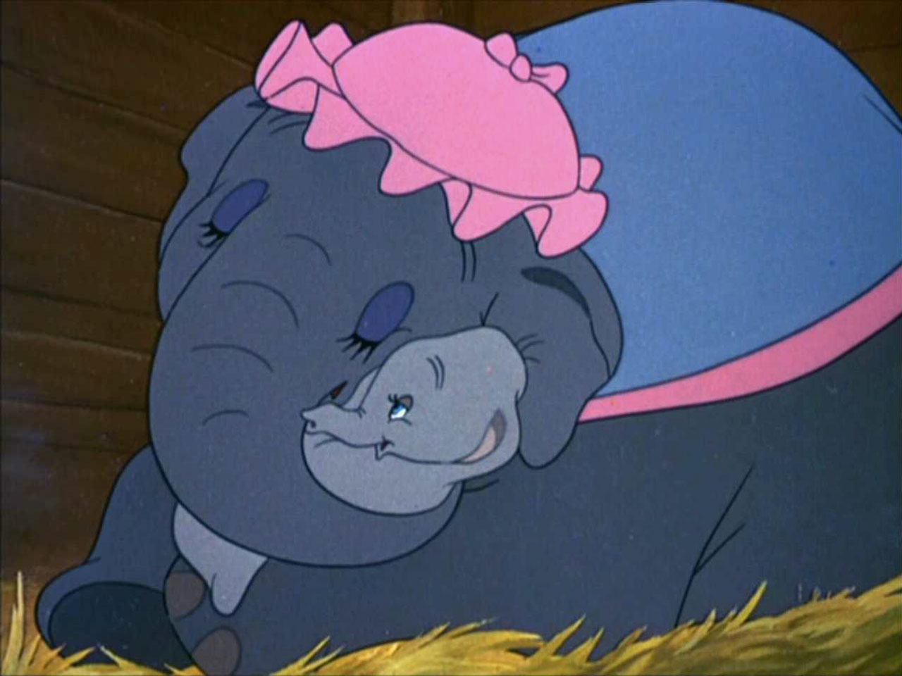 Dumbo visitando a su mamá encerrada