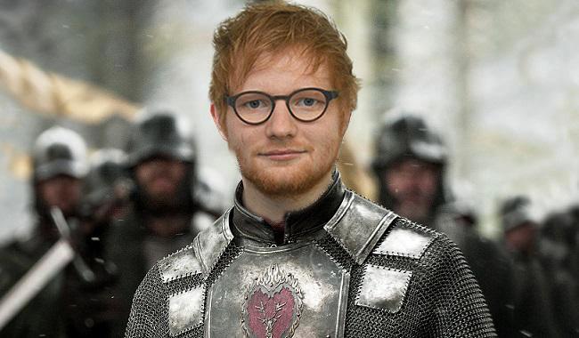 El cantante Ed Sheeran era un soldado Lannister