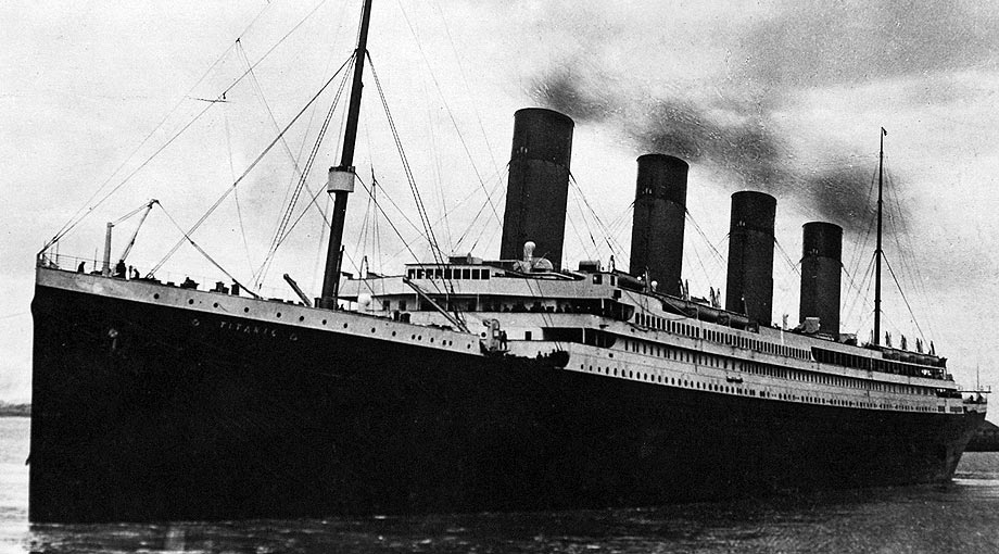 El hundimiento del Titanic en 1912