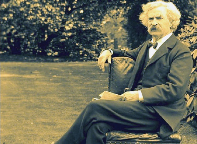 Mark Twain anunció que moriría cuando el Cometa Halley volviera a la tiera, y así fue