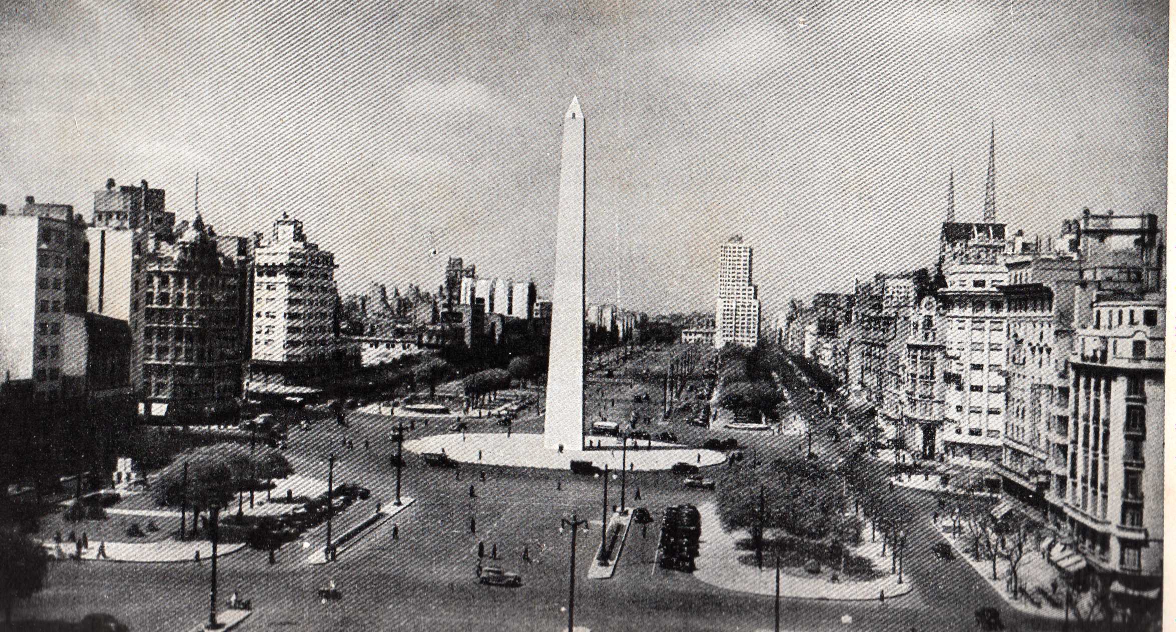 Obelisco de Buenos Aires en 1970