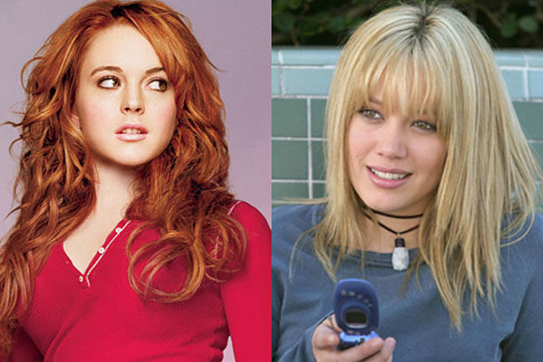 Hilary Duff and Lindsay Lohan