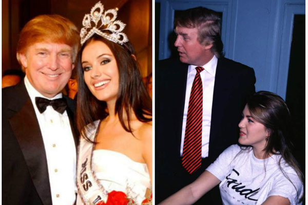 Alicia Machado y Donald Trump