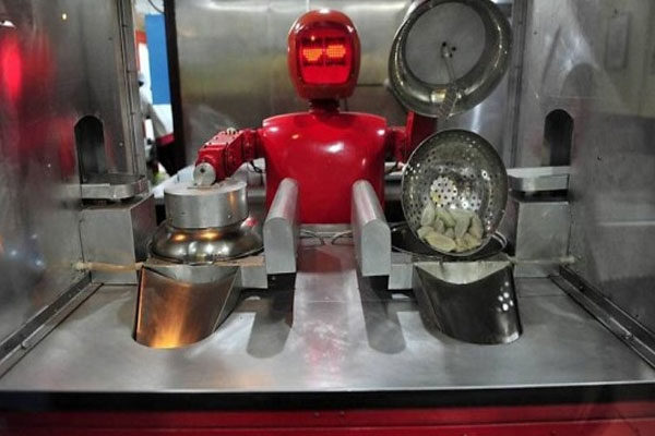 Alimentos preparados por robots