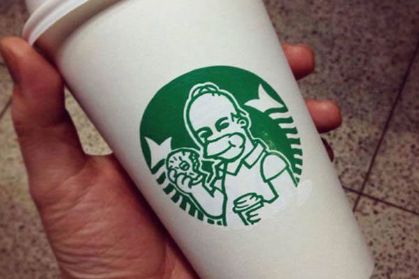 Homero Simpson también quiere un poco de café