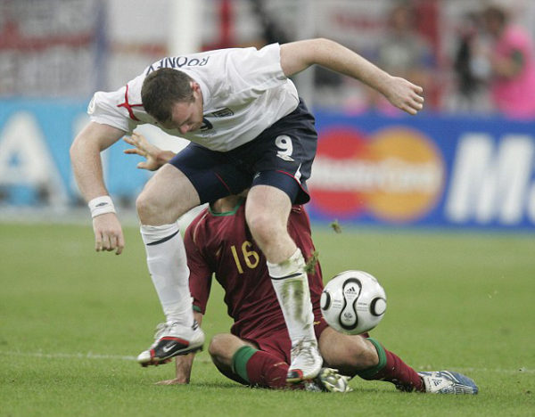 Wayne Rooney y Carvalho Mundial Alemania 2006