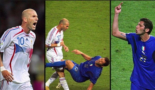 Zinedine Zidane y Marco Materazzi. Mundial 2006