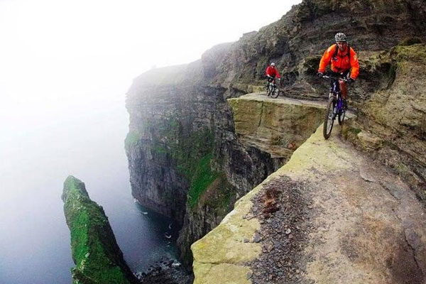 Un paseo extremo en bici