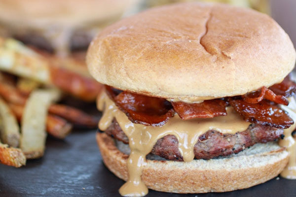 Hamburguesa con mantequilla de maní