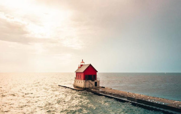 Una pequeña casa del faro