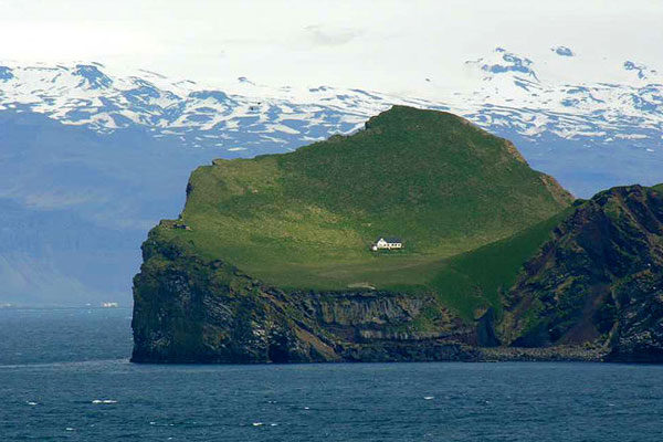 La casa de la isla Elliðaey, Islandia