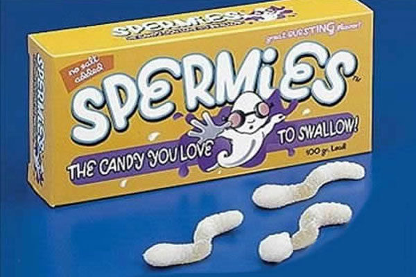 Caramelos con forma de esperma