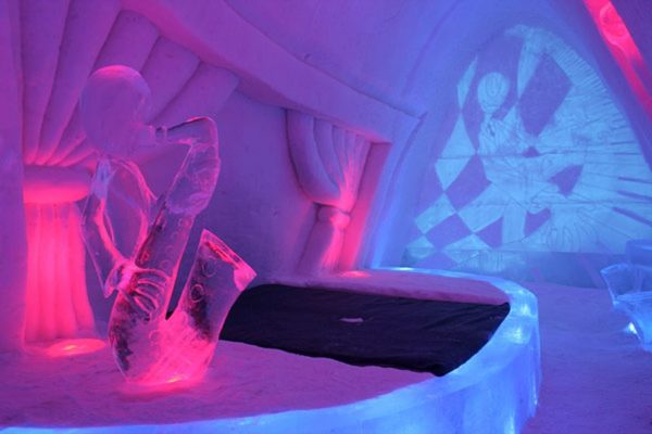 El SnowVillage Snow Hotel en Kittilä, Finlandia.