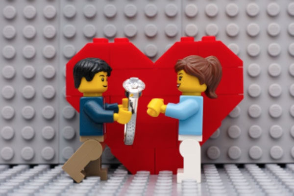 El amor se construye con Legos