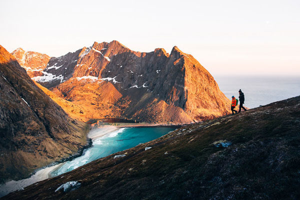 Kvalvika Beach, Lofoten, Noruega