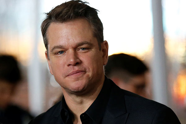 Matt Damon y Luciana Barroso