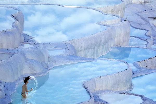 Travertinos, Pamukkale, Turquía