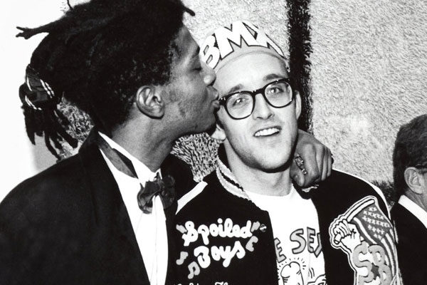 Los artistas callejeros Jean-Michel Basquiat y Keith Haring