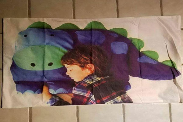 Almohada de dinosaurio