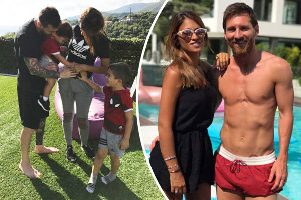 Lionel Messi y Antonella
