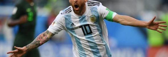 El gol 100 del Mundial Rusia 2018 lo anotó Messi