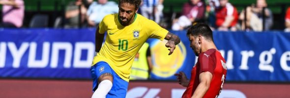 Neymar lidera la fiesta brasileña contra Austria