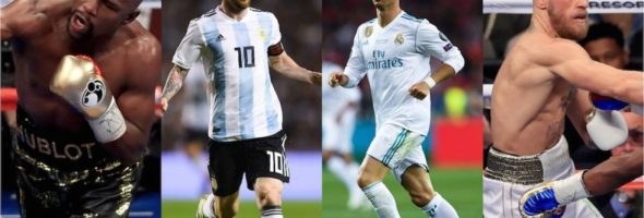 Descubre en qué lugar están Messi y Ronaldo entre los deportistas mejor pagados