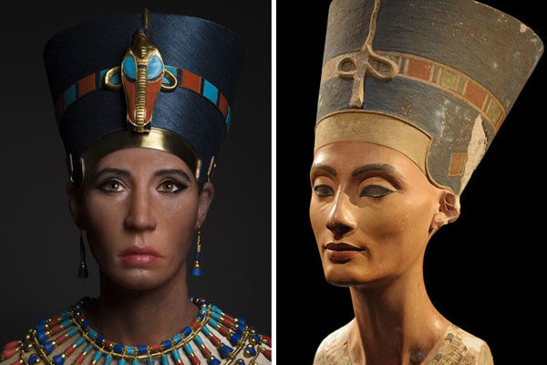 Madre biológica del rey Tut, probablemente Nefertiti