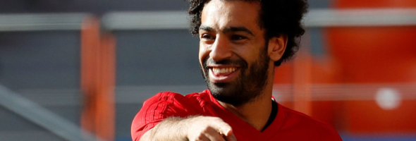 Mohamed Salah ya entrena y sonríe Egipto