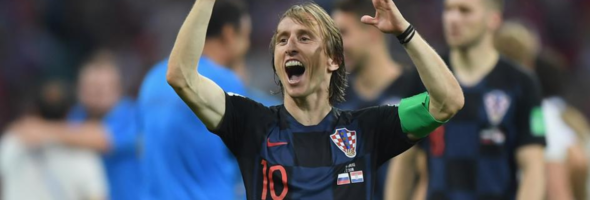 Modric en la final de la Copa del Mundo