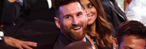 El hijo de Messi está maravillado con su papá