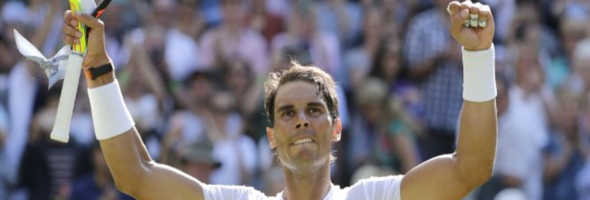 ¡Rafa Nadal obtiene su primer triunfo en Wimbledon!