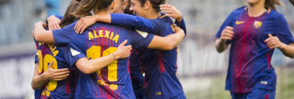 El primer equipo y el barca femenino viajaron en primera clase