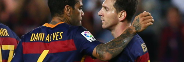 Este fue el mensaje de Dani Alves a Messi