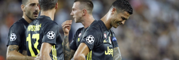 La Juventus alegra a Cristiano tras vencer al Valencia