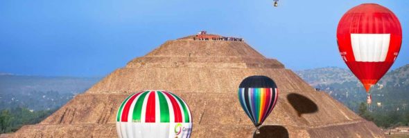El cielo de Teotihuacan se llena de globos aerostáticos