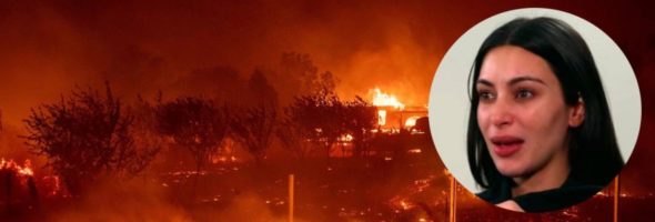 Kim Kardashian salva a sus vecinos del fuego gracias a sus oportunas acciones