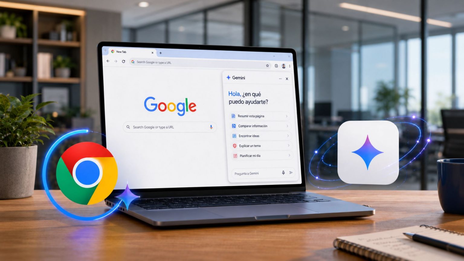 Gemini en Chrome llega a América Latina
